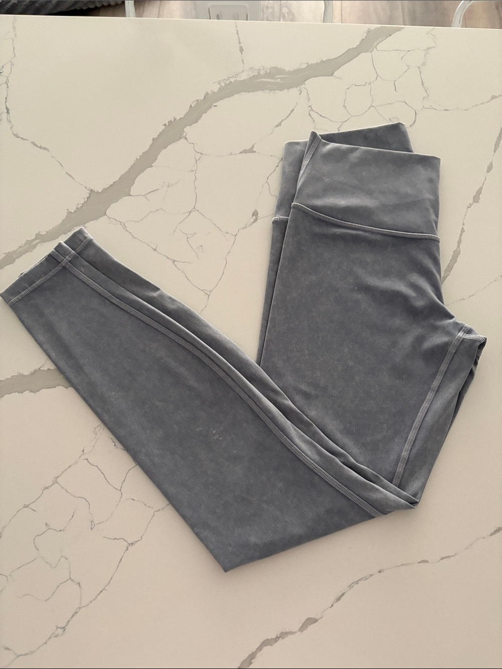 Lululemon Wunder Under High-Rise Leggings 25” ~ 8 ~ Washed Moon Blue - Picture 9 of 15
